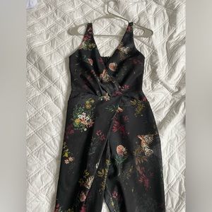 Tiger Jumpsuit with Flowers